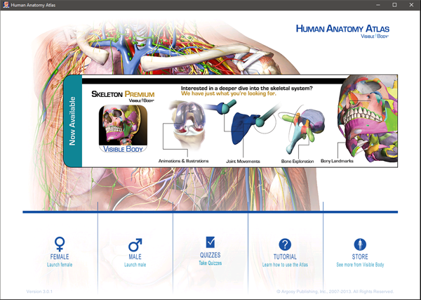 Human Anatomy Atlas - Phần mềm 3D giải phẫu cơ thể người