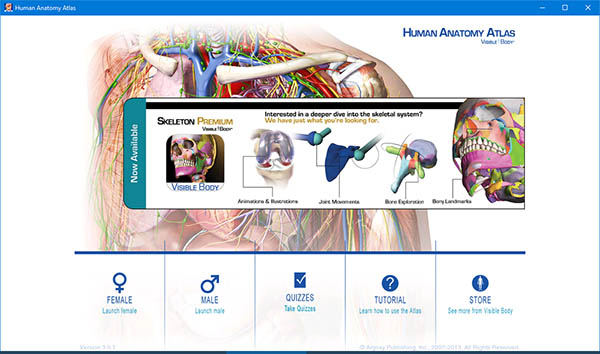 Human Anatomy Atlas phần mềm 3d Học Chiropractic
